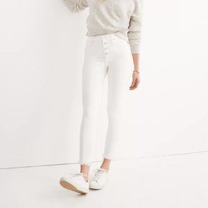 Madewell 10" High-Rise Button Fly Skinny Crop Jeans
